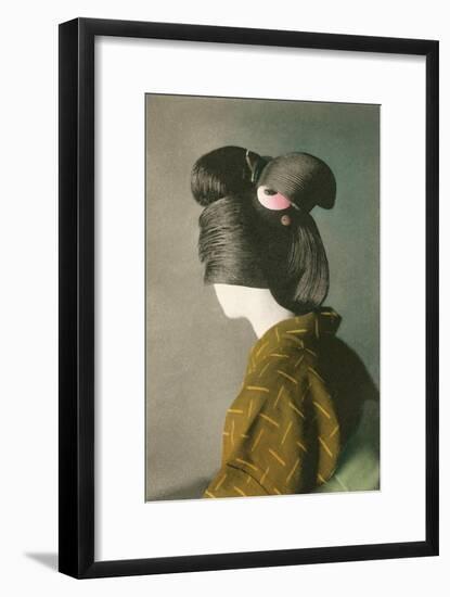 Elaborate Japanese Hairstyle-null-Framed Art Print