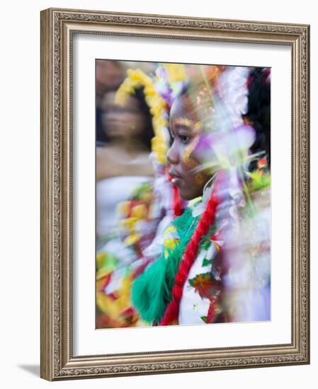 Elaborately Costume, Fort-De-France, Martinique, French Antilles, West Indies-Scott T^ Smith-Framed Photographic Print