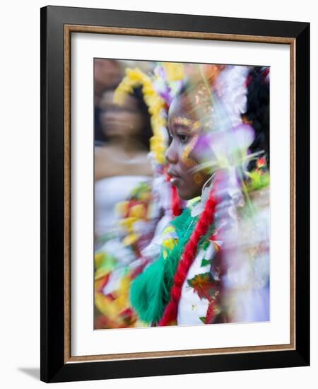 Elaborately Costume, Fort-De-France, Martinique, French Antilles, West Indies-Scott T^ Smith-Framed Photographic Print