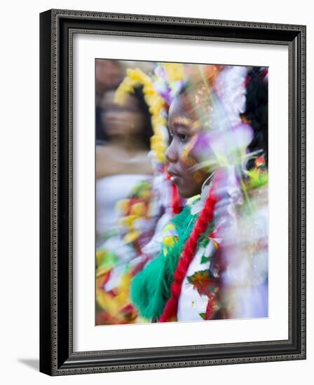 Elaborately Costume, Fort-De-France, Martinique, French Antilles, West Indies-Scott T^ Smith-Framed Photographic Print