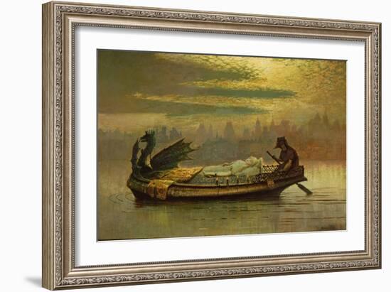 Elaine, 1877-John Atkinson Grimshaw-Framed Giclee Print