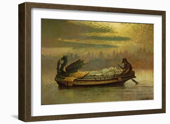 Elaine, 1877-John Atkinson Grimshaw-Framed Giclee Print