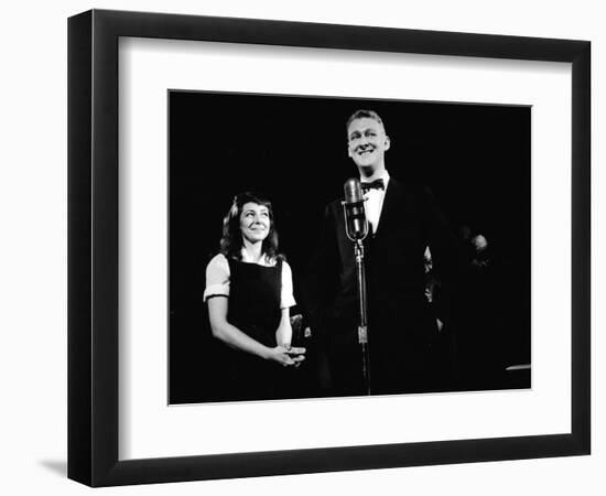 Elaine May and Mike Nichols Appearing at the "Blue Angel", New York, NY, November 1957-Peter Stackpole-Framed Photographic Print