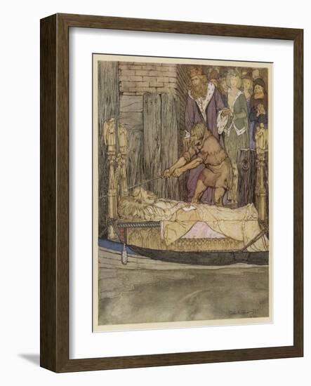 Elaine of Astolat-Arthur Rackham-Framed Art Print