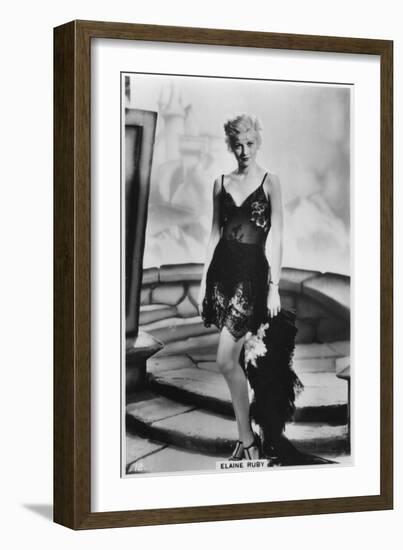 Elaine Ruby, C1938-null-Framed Giclee Print