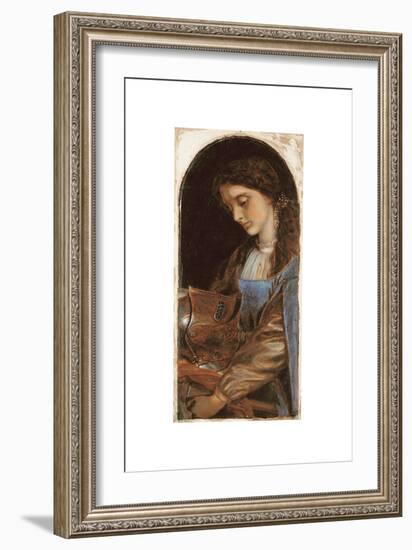 Elaine with the Armour of Lancelot, 1870-Arthur Hughes-Framed Giclee Print