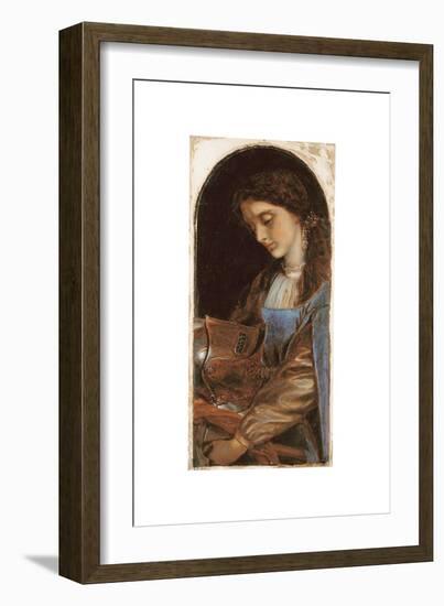 Elaine with the Armour of Lancelot, 1870-Arthur Hughes-Framed Giclee Print