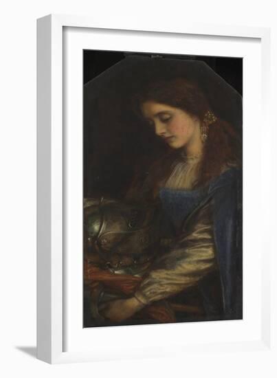 Elaine with the Armour of Launcelot-Arthur Hughes-Framed Giclee Print