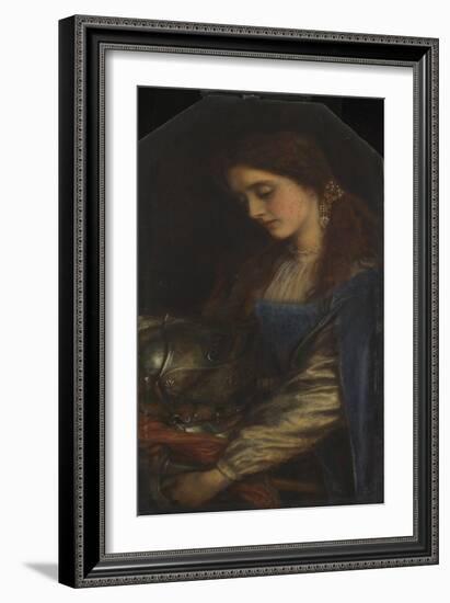 Elaine with the Armour of Launcelot-Arthur Hughes-Framed Giclee Print