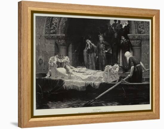 Elaine-Edmund Blair Leighton-Framed Premier Image Canvas