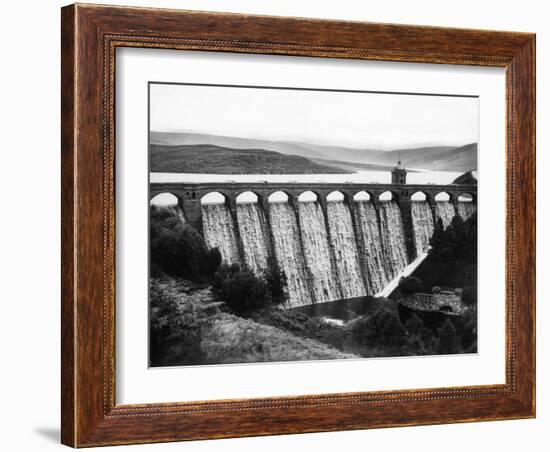 Elan Valley Dam-Fred Musto-Framed Photographic Print
