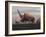 Elasmotherium Dinosaurs Grazing in the Steppe Grass-Stocktrek Images-Framed Art Print