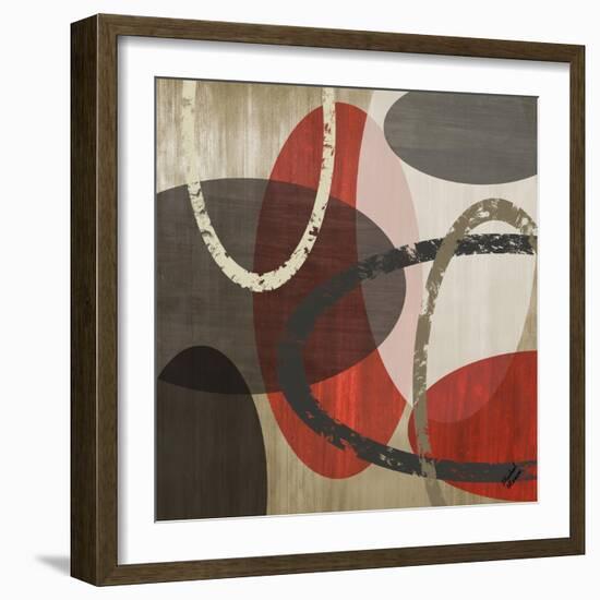 Elastic Red II-Michael Marcon-Framed Art Print