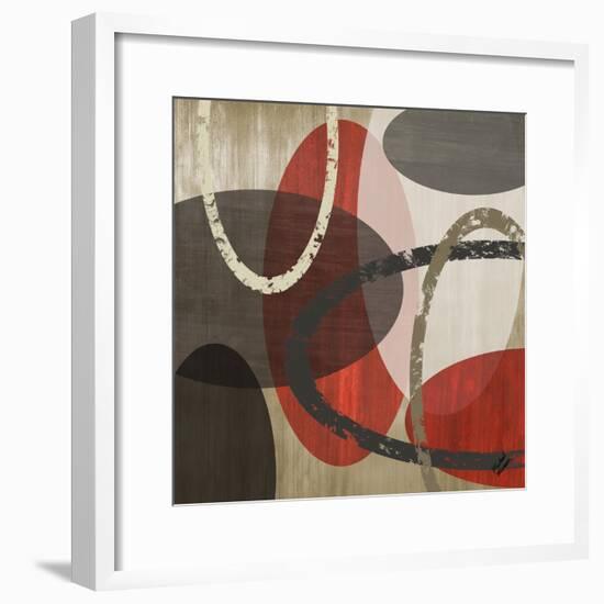 Elastic Red II-Michael Marcon-Framed Art Print