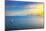 Elba Island Sunset View from Piombino an Sail Boat. Mediterranean Sea. Italy-stevanzz-Mounted Photographic Print