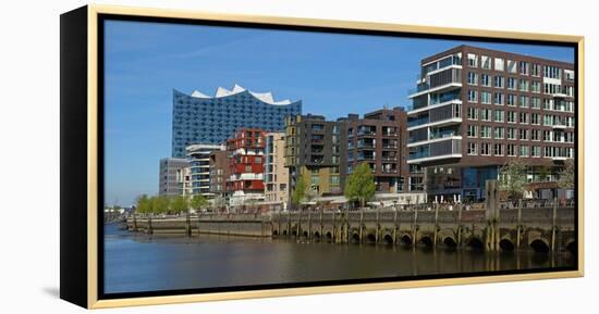 Elbe Philharmonic Hall, Hafen City, Hamburg, Germany, Europe-Hans-Peter Merten-Framed Premier Image Canvas