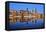 Elbe River and Old Town skyline, Dresden, Saxony, Germany, Europe-Hans-Peter Merten-Framed Premier Image Canvas