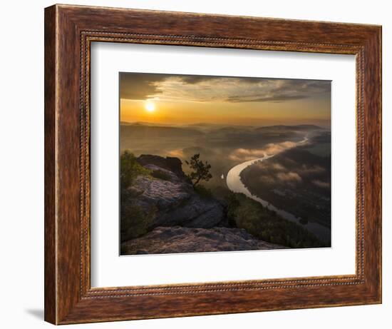 Elbe Sandstone Mountains-Martin Zwick-Framed Photographic Print