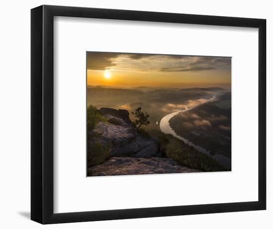 Elbe Sandstone Mountains-Martin Zwick-Framed Photographic Print