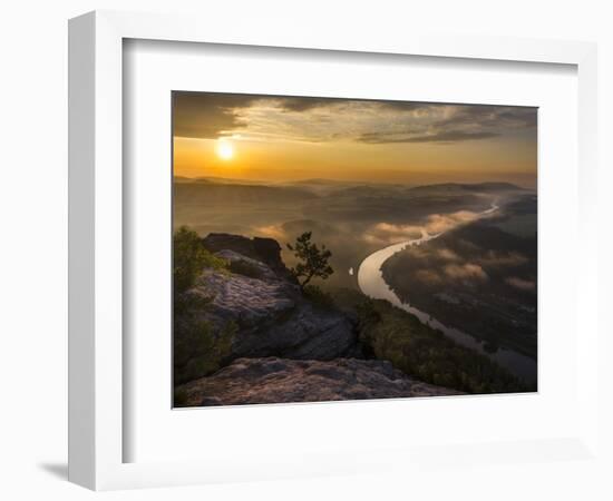 Elbe Sandstone Mountains-Martin Zwick-Framed Photographic Print