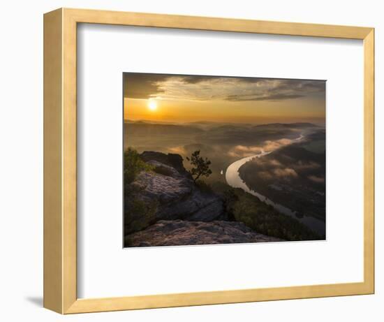 Elbe Sandstone Mountains-Martin Zwick-Framed Photographic Print
