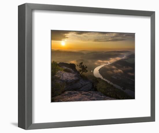 Elbe Sandstone Mountains-Martin Zwick-Framed Photographic Print