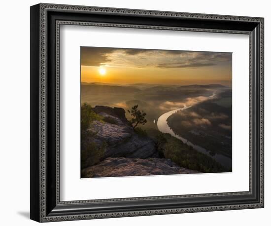 Elbe Sandstone Mountains-Martin Zwick-Framed Photographic Print