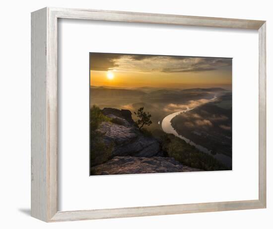 Elbe Sandstone Mountains-Martin Zwick-Framed Photographic Print