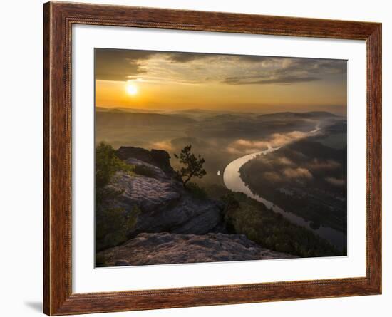 Elbe Sandstone Mountains-Martin Zwick-Framed Photographic Print