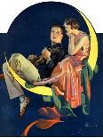 "Offkey Harpist," Saturday Evening Post Cover, April 4, 1925-Elbert Mcgran Jackson-Giclee Print