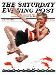 "Nose Dive," Saturday Evening Post Cover, July 25, 1925-Elbert Mcgran Jackson-Giclee Print