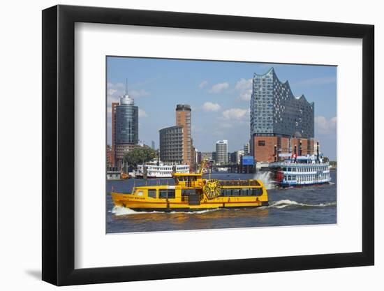 Elbfahre Ferry and Harbour Cruise in Front of the Elbe Philharmonic Hall-Uwe Steffens-Framed Photographic Print