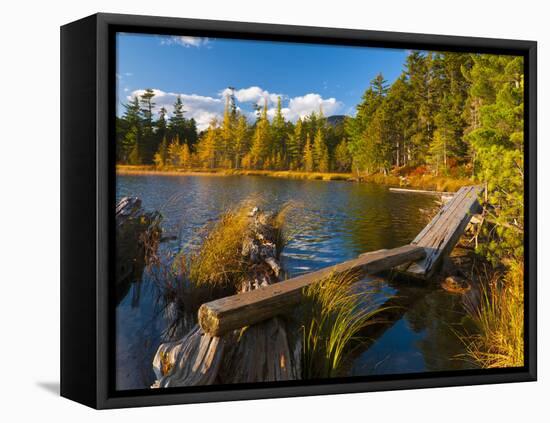 Elbow Pond, Baxter State Park, Maine, New England, United States of America, North America-Alan Copson-Framed Premier Image Canvas