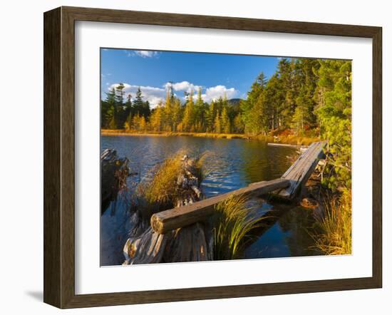 Elbow Pond, Baxter State Park, Maine, New England, United States of America, North America-Alan Copson-Framed Photographic Print