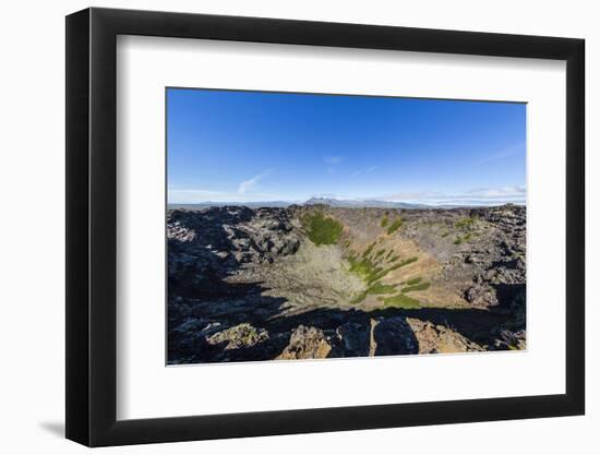 Eldborg Volcanic Crater, Declared a Protected Natural Monument in 1974, Iceland, Polar Regions-Michael Nolan-Framed Photographic Print