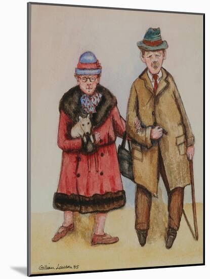 Elderly Couple, 1985-Gillian Lawson-Mounted Giclee Print