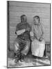Elderly Couple Holding Hands-Peter Stackpole-Mounted Photographic Print