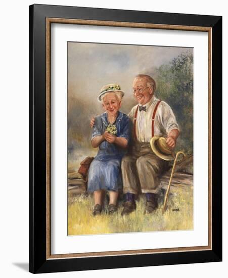 Elderly Couple-Dianne Dengel-Framed Giclee Print