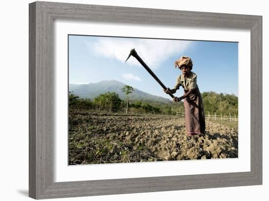 Elderly Female Farmer, Timor-Leste-Louise Murray-Framed Photographic Print