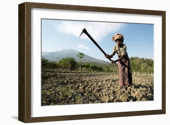 Elderly Female Farmer, Timor-Leste-Louise Murray-Framed Photographic Print