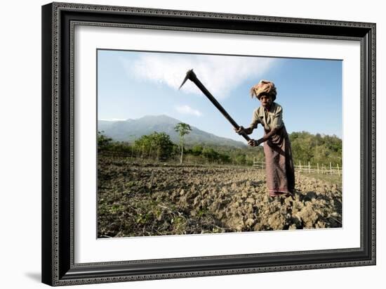 Elderly Female Farmer, Timor-Leste-Louise Murray-Framed Photographic Print