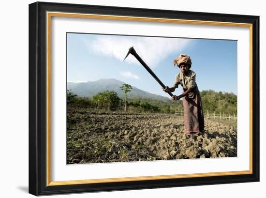 Elderly Female Farmer, Timor-Leste-Louise Murray-Framed Photographic Print