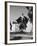 Elderly Japanese Movie Extra Jumping on Trampoline-Ralph Crane-Framed Photographic Print