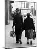 Elderly Polish Couple Walking Hand in Hand-Paul Schutzer-Mounted Photographic Print