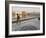 Elderly Sikh Pilgrim with Bundle and Stick Walking Around Holy Pool, Amritsar, India-Eitan Simanor-Framed Photographic Print