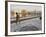 Elderly Sikh Pilgrim with Bundle and Stick Walking Around Holy Pool, Amritsar, India-Eitan Simanor-Framed Photographic Print