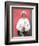 Elderly Tibetan Woman with Red Wall, Tagong, Sichuan, China-Keren Su-Framed Photographic Print