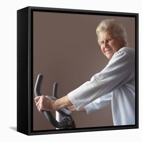 Elderly Woman Exercising-Cristina-Framed Premier Image Canvas