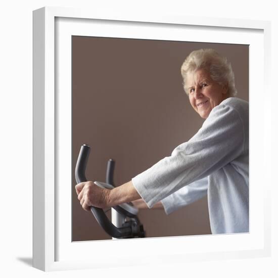 Elderly Woman Exercising-Cristina-Framed Premium Photographic Print