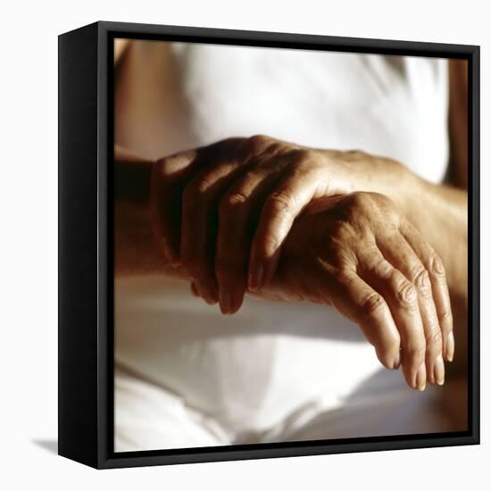 Elderly Woman with Osteoarthritis-Cristina-Framed Premier Image Canvas